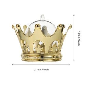 10 Pieces Gold Fillable crowns for Baby Shower or birthday